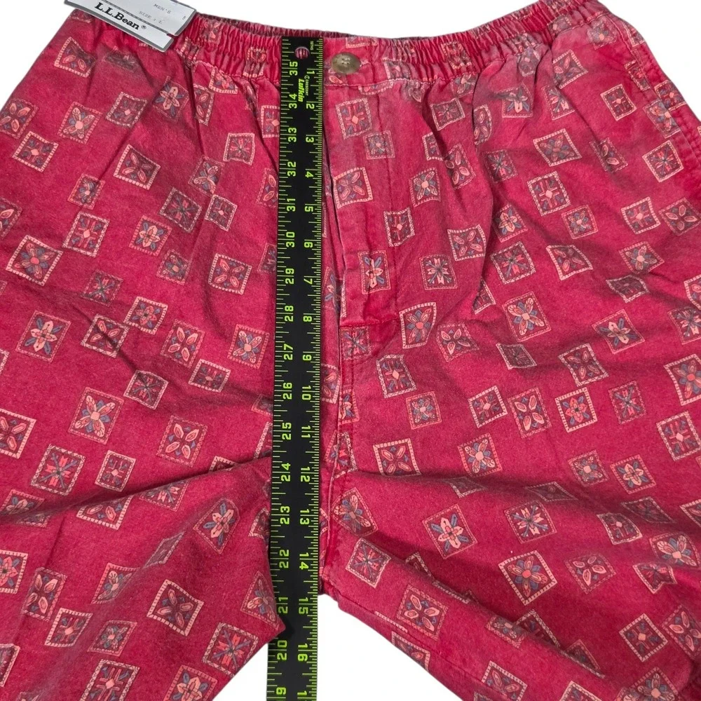 Lot Of 2 NWT LL‎ Bean Mens Y2K Blue Red Shorts Geometric Southwestern Large New